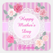 Roze Rozen Gelukkige Moederdag