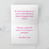 Roze Rozen - Gepersonaliseerde Moederdagkaart Kaart (Binnen)