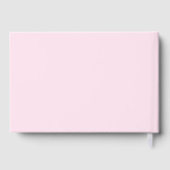 Roze rozen gestreepte afstudeerbrunch gastenboek (Achterkant)