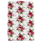  roze rozen Gift Bag Medium Cadeauzakje (Voorkant)