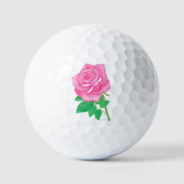 Roze Rozen Golfballen Aanpasbaar