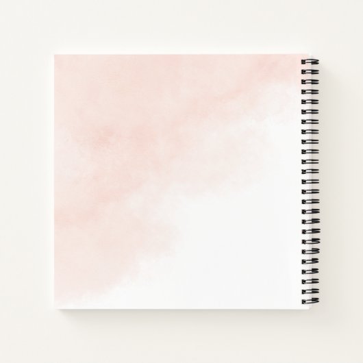 Roze Rozen Goud Bladeren Eucalyptus Gastenboek Notitieboek (Achterkant)