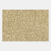 Roze Rozen Goud Glam Glans Inpakpapier Vel (Voorkant 2)