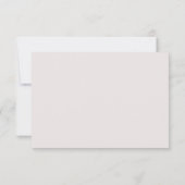 Roze rozen groen bloemenhuwelijk RSVP Kaart (Achterkant)