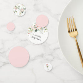 Roze Rozen Groene Huwelijks Bruidscadeau Shower Confetti