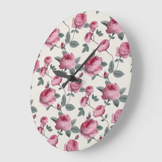 Roze rozen grote klok (Hoek)