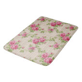 Roze rozen hand geverfde bath mat (Gekanteld)