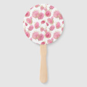 Roze rozen handwaaier (Achterkant)