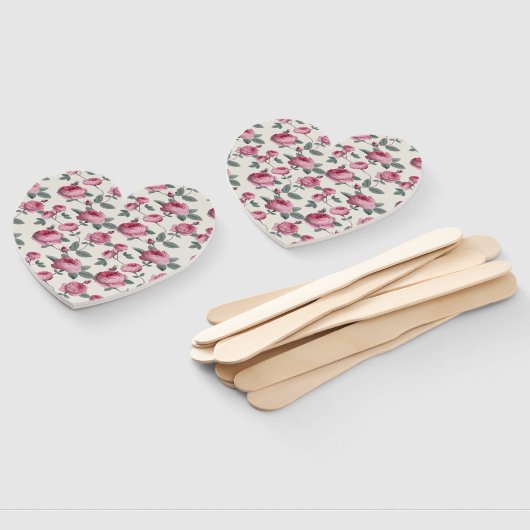 Roze rozen handwaaier (Niet-gemonteerd)