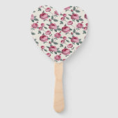 Roze rozen handwaaier (Voorkant)