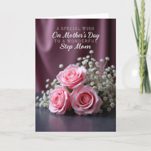 Roze Rozen Hartelijk Kaartje Kaart