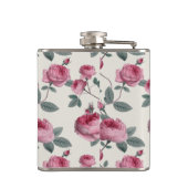 Roze rozen heupfles (Achterkant)