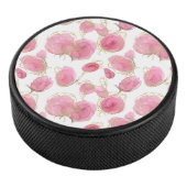Roze rozen hockey puck (3/4)