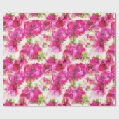 Roze Rozen Huwelijk Giftwrap Cadeaupapier (Vlak)