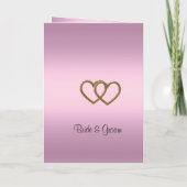Roze Rozen Huwelijksprogramma Programma (Achterkant)