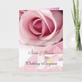 Roze Rozen Huwelijksprogramma Programma