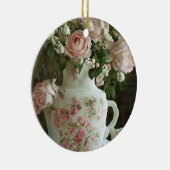  Roze Rozen in  Antiek China Theepot Keramisch Ornament (Rechts)