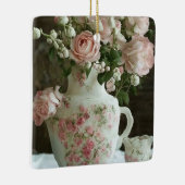  Roze Rozen in  Antiek China Theepot Keramisch Ornament (Rechts)