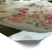 Roze Rozen in  Antiek China Theepot Poster (Hoek)