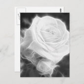 Roze rozen in anzures 2 kristal briefkaart (Voorkant / Achterkant)