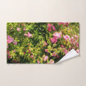 Roze rozen in bloei bad handdoek (Handdoek)