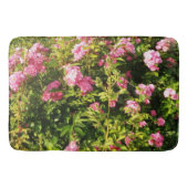 Roze rozen in bloei badmat (Voorkant)