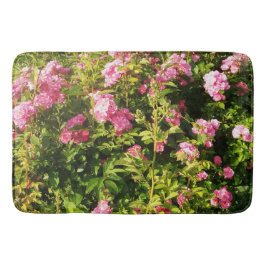 Roze rozen in bloei badmat