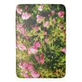 Roze rozen in bloei badmat (Voorkant Verticaal)