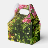 Roze rozen in bloei bedankdoosjes (Achterkant)