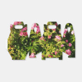 Roze rozen in bloei bedankdoosjes (Uitgevouwen)