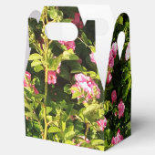 Roze rozen in bloei bedankdoosjes (Geopend)