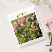 Roze rozen in bloei bedankzakje (Gezegeld)