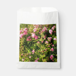 Roze rozen in bloei bedankzakje