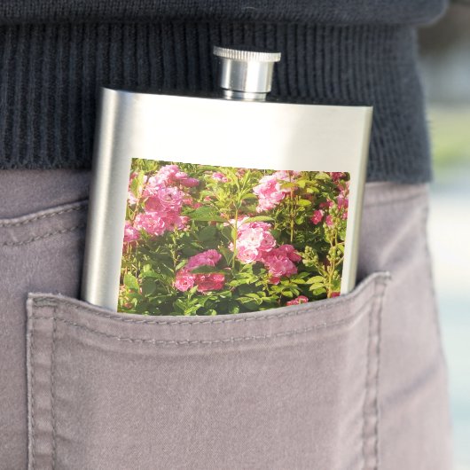 Roze rozen in bloei flacon (Voorbeeld)