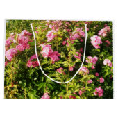 Roze rozen in bloei groot cadeauzakje (Achterkant)