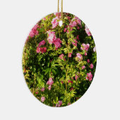 Roze rozen in bloei keramisch ornament (Rechts)