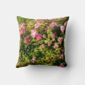 Roze rozen in bloei kussen (Achterkant)