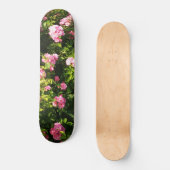 Roze rozen in bloei persoonlijk skateboard (Voorkant)