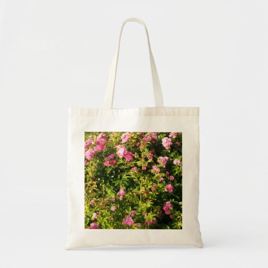 Roze rozen in bloei tote bag (Voorkant)