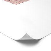 Roze rozen in de Groene Vase Poster (Hoek)