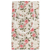 Roze Rozen in Vintage Chic-stijl Klein Cadeauzakje (Voorkant)