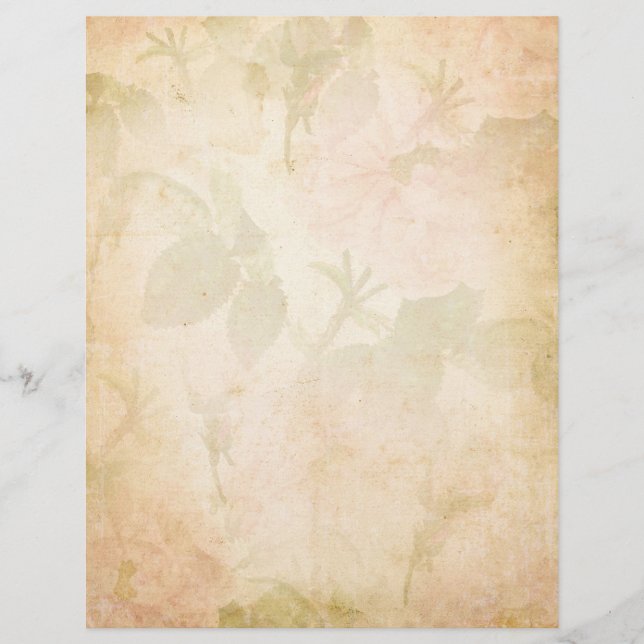 Roze rozen in vintage-stijl (Voorkant)