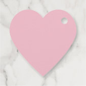 Roze Rozen in Vintage Stijl Bedankjes Labels (Achterkant)