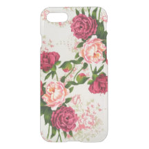 Roze rozen iPhone 7 Clear™ Deflector Hoesje