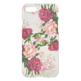Roze rozen iPhone 7 Clear™ Deflector Hoesje