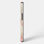 Roze rozen iPhone hoesje (Linkerkant)
