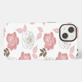Roze Rozen iPhone Hoesje (Achterkant horizontaal)