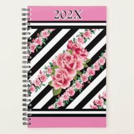 Roze rozen jaarlijks aanpassen planner