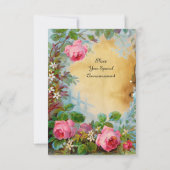 ROZE ROZEN & JASMIJNEN Perkament Rsvp Kaart (Achterkant)