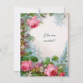 ROZE ROZEN & JASMIJNEN witte champagne metaalglans Kaart (Voorkant)